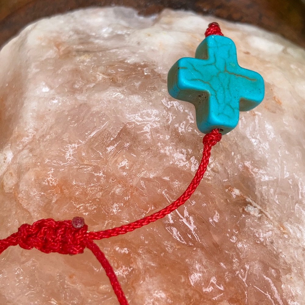 Kabbalah RedString Turquoise Protection bracelet - Picture 3 of 14